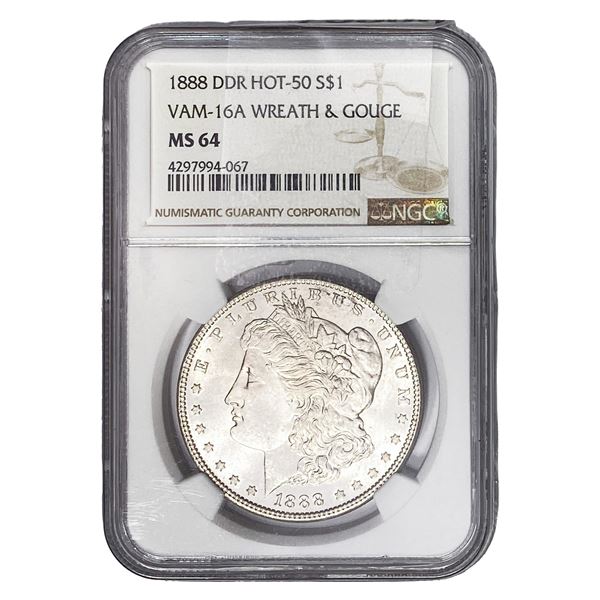 1888 Morgan Silver Dollar NGC MS64