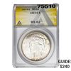 1923-D Silver Peace Dollar ANACS MS62