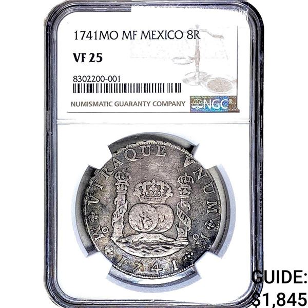 1741Mo MF Mexico Silver 8 Reales NGC