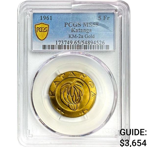 Katanga Gold PCGS MS65