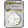 Image 1 : 1881-CC Morgan Silver Dollar PGA MS65
