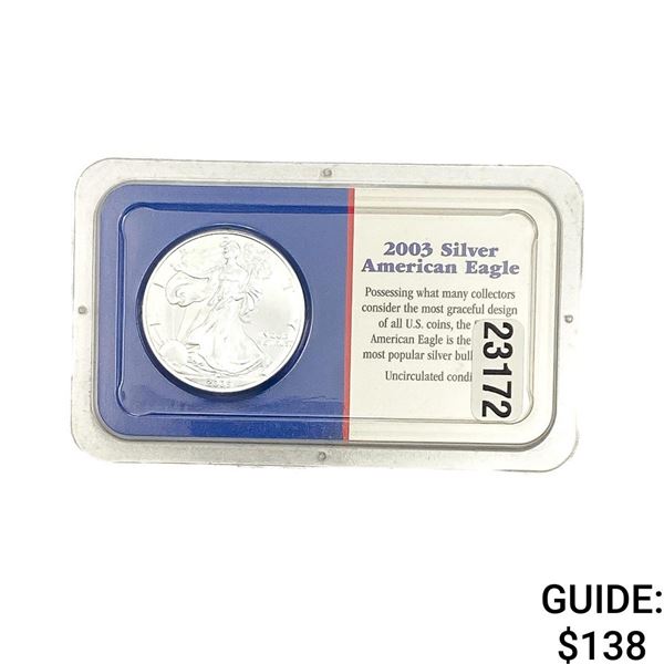 2003 Uncirculated American Silver Eagle LLC