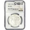 Image 1 : 1882-S Morgan Silver Dollar NGC MS66+