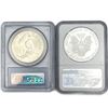 Image 5 : [4 Coins] 1880-2011 Various Silver Dollars NTC/NGC/PCGS AU/MS69-70