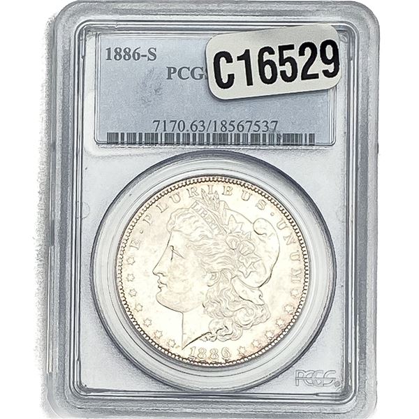 1886-S Morgan Silver Dollar PCGS MS63