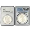 Image 1 : [2 Coins] 1878-1879 Morgan Silver Dollar PCGS/NGC MS64-65