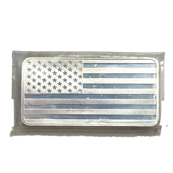 American Flag 10 oz Silver Bar