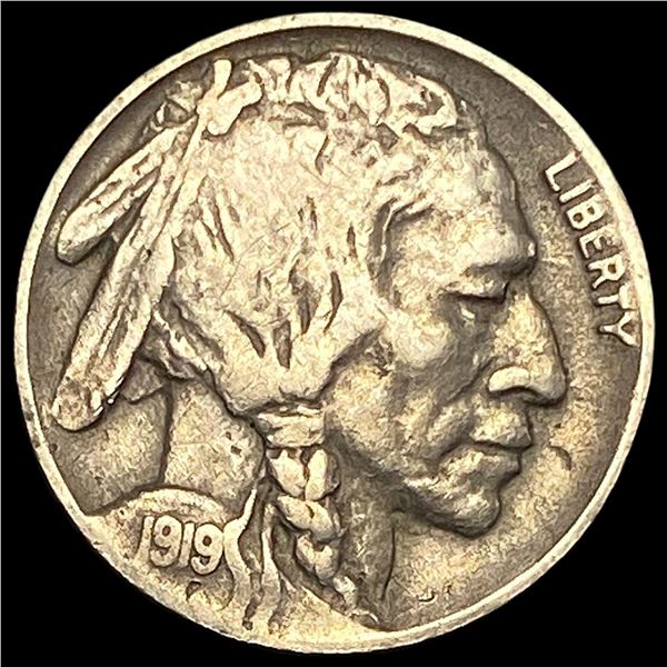 1919-D Buffalo Nickel ABOUT UNCIRCULATED