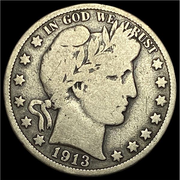 1913 Barber Half Dollar NICELY CIRCULATED