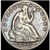 Image 1 : 1853 Seated Liberty Half Dollar Arrows/Rays LIGHTLY CIRCULATED