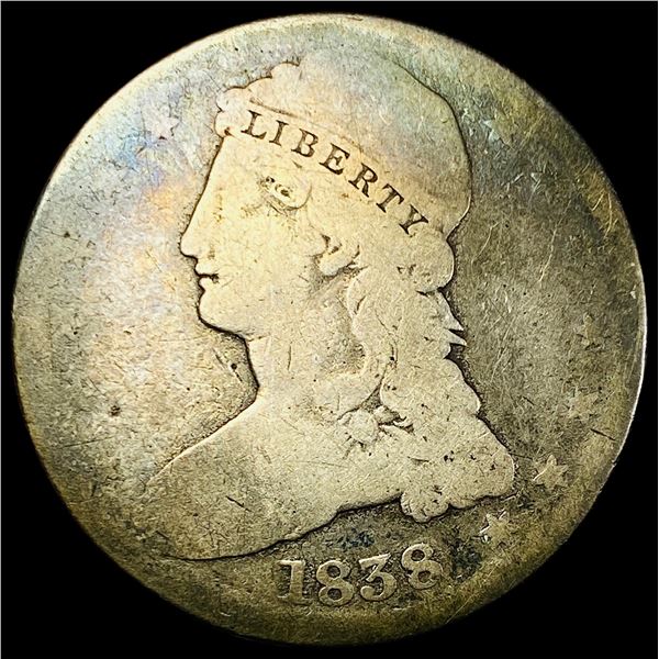1838 Capped Bust Half Dollar NICELY  CIRCULATED
