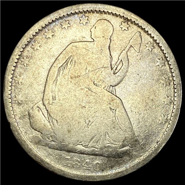 1840-O Seated Liberty Half Dollar NICELY  CIRCULATED