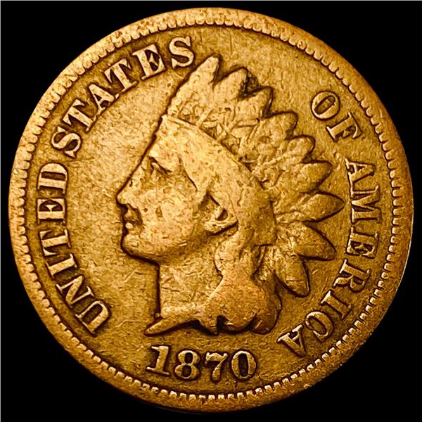 1870 Indian Head Cent NICELY CIRCULATED