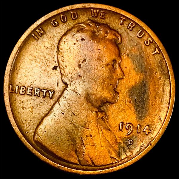 1914-D Lincoln Wheat Cent NICELY CIRCULATED