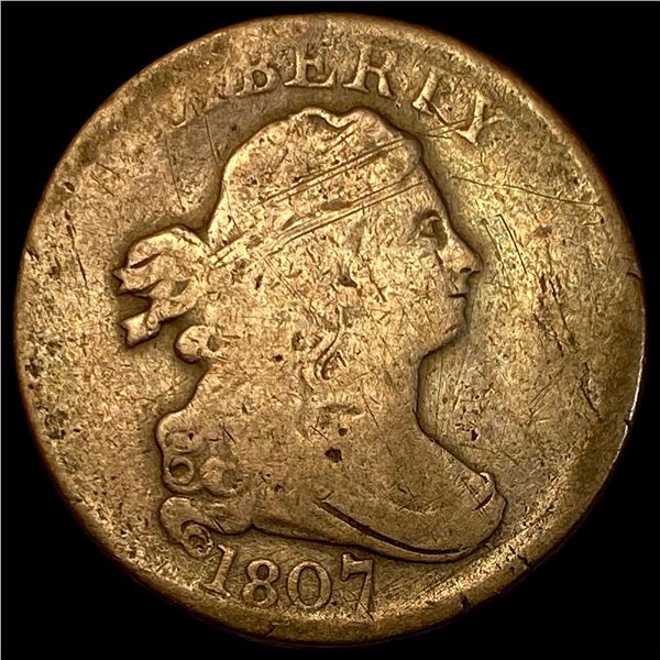 1807 Draped Bust Half Cent NICELY CIRCULATED