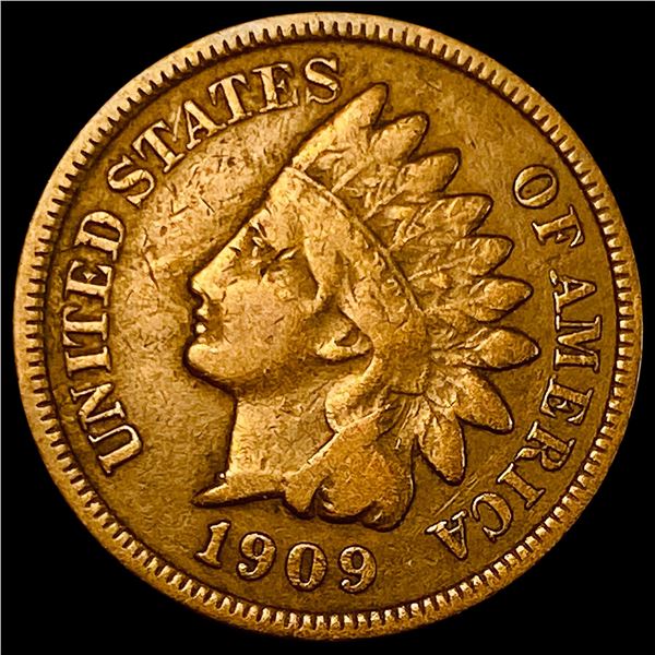 1909-S Indian Head Cent LIGHTLY CIRCULATED
