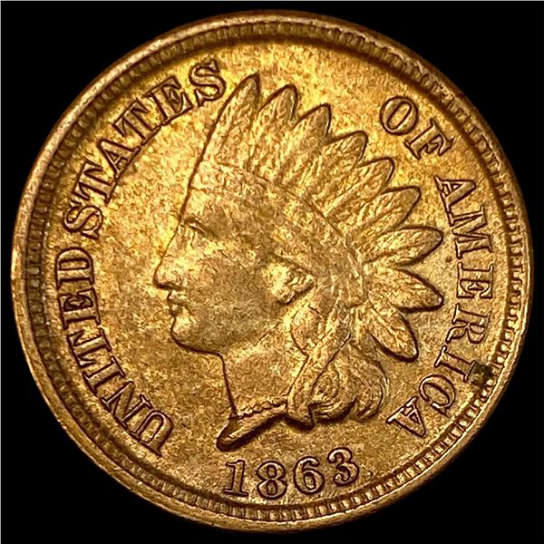 1863 Indian Head Cent CLOSELY UNCIRCULATED