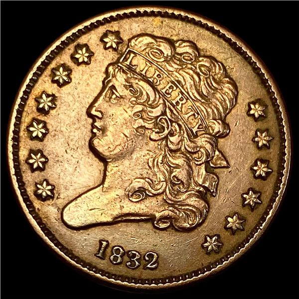 1832 Classic Head Half Cent CLOSELY  UNCIRCULATED