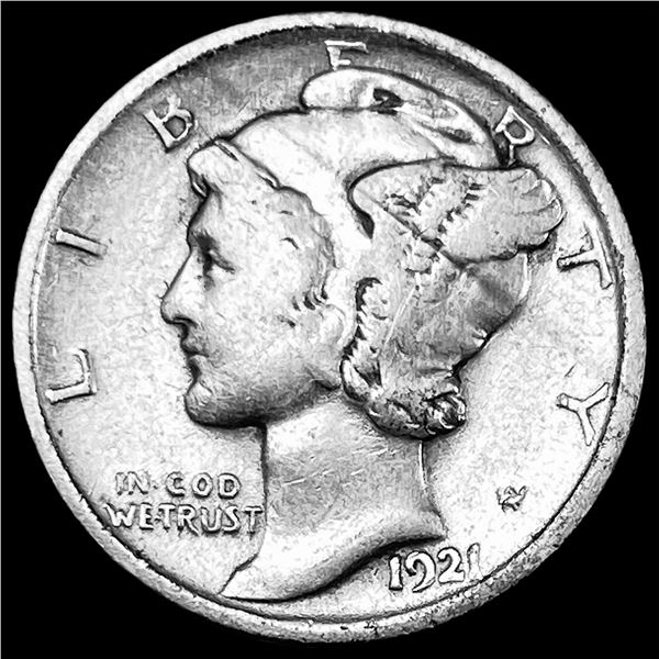 1921 Silver Mercury Dime LIGHTLY CIRCULATED
