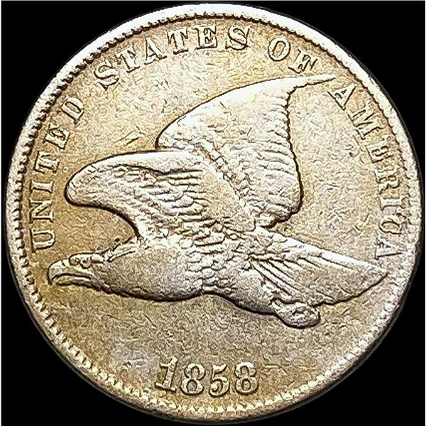 1858 Copper-Nickel Flying Eagle Cent LIGHTLY CIRCULATED