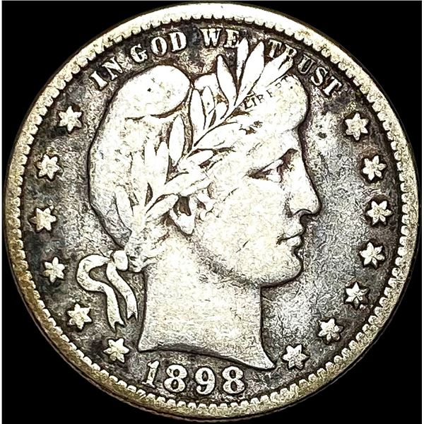 1898-O Barber Silver Quarter LIGHTLY CIRCULATED