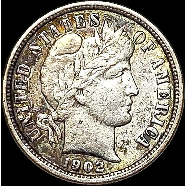 1902-O Silver Barber Dime NEARLY UNCIRCULATED