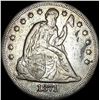 1871 Silver Seated Liberty Dollar NEARLY  UNCIRCULATED