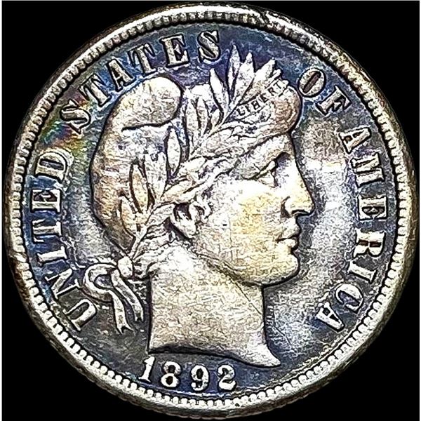 1892-O Silver Barber Dime NEARLY UNCIRCULATED