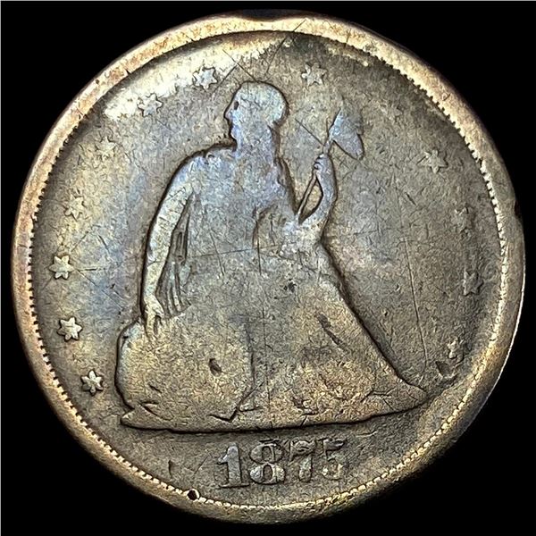1875-S Silver Twenty Cents NICELY CIRCULATED