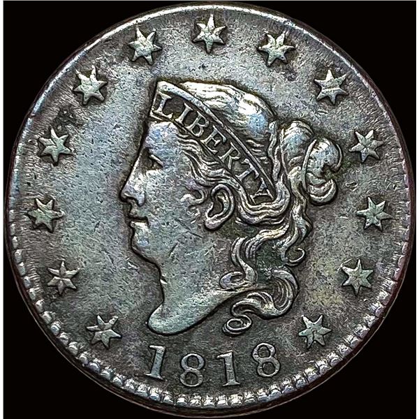 1818 Coronet Head Large Cent LIGHTLY CIRCULATED