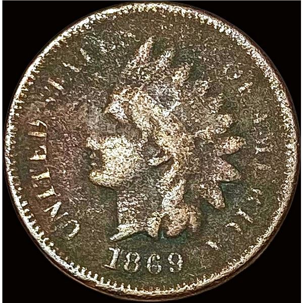 1869 Indian Head Cent NICELY CIRCULATED