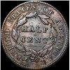 Image 2 : 1828 Classic Head Half Cent NEARLY  UNCIRCULATED