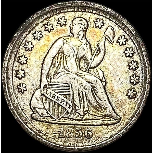 1856 Seated Liberty Half Dime NEARLY  UNCIRCULATED