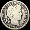 Image 1 : 1913-S Silver Barber Dime NICELY CIRCULATED