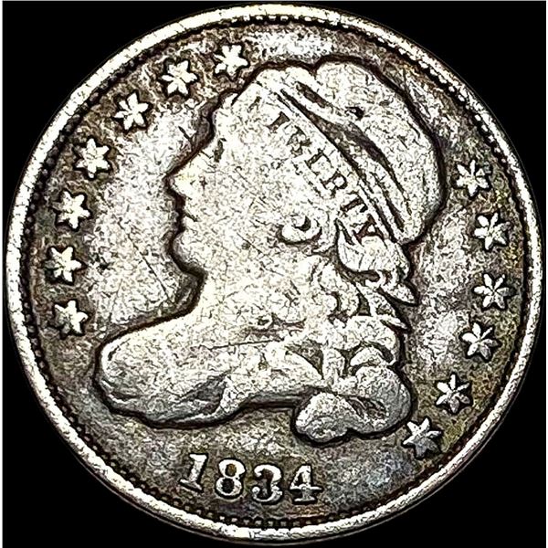 1834 Capped Bust Dime NICELY CIRCULATED