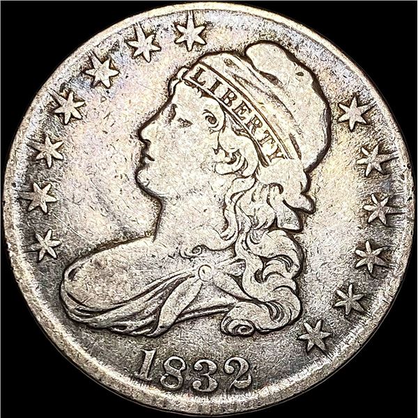 1832 Capped Bust Half Dollar LIGHTLY  CIRCULATED