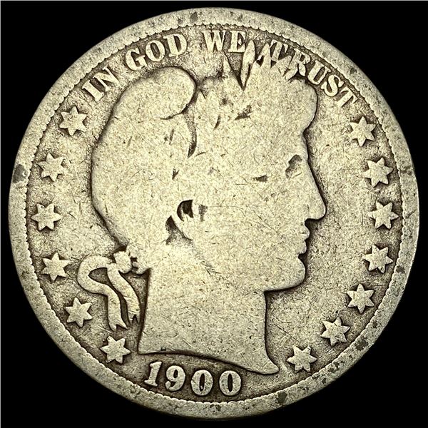 1900-O Silver Barber Half Dollar NICELY  CIRCULATED