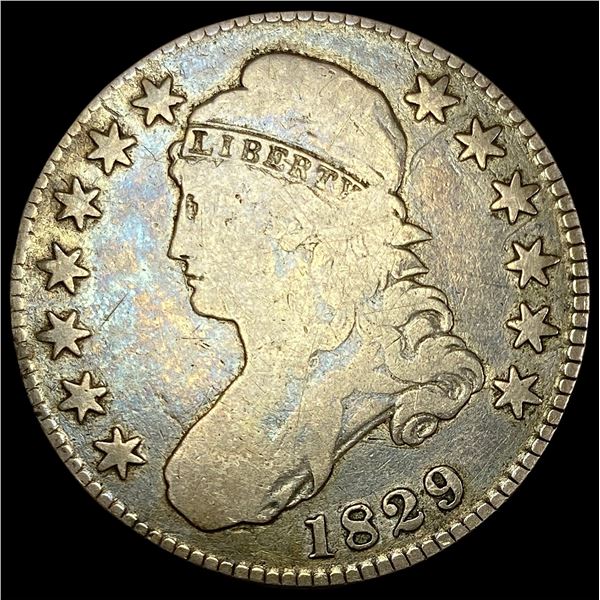 1829 Capped Bust Half Dollar NICELY  CIRCULATED