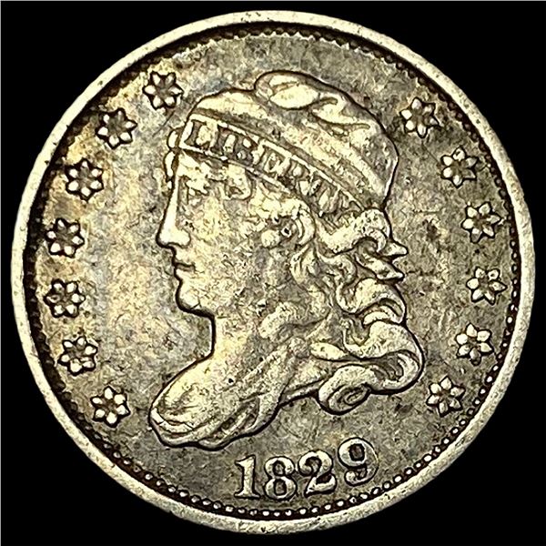 1829 Capped Bust Half Dime NEARLY  UNCIRCULATED