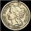 1889 Nickel Three-Cent Piece NEARLY  UNCIRCULATED