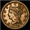 1849 Braided Hair Large Cent NEARLY  UNCIRCULATED