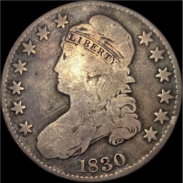 1830 Capped Bust Half Dollar NICELY CIRCULATED