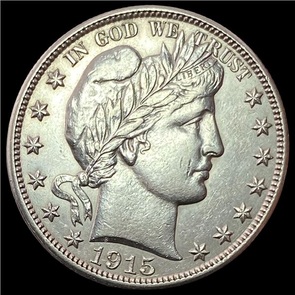 1915-S Silver Barber Half Dollar CLOSELY UNCIRCULATED