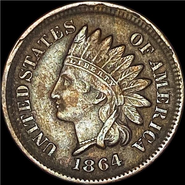 1864 Bronze Indian Head Cent CLOSELY UNCIRCULATED