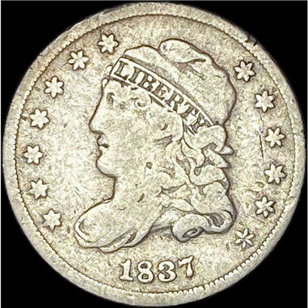 1837 Capped Bust Half Dime SUPERB GEM BU