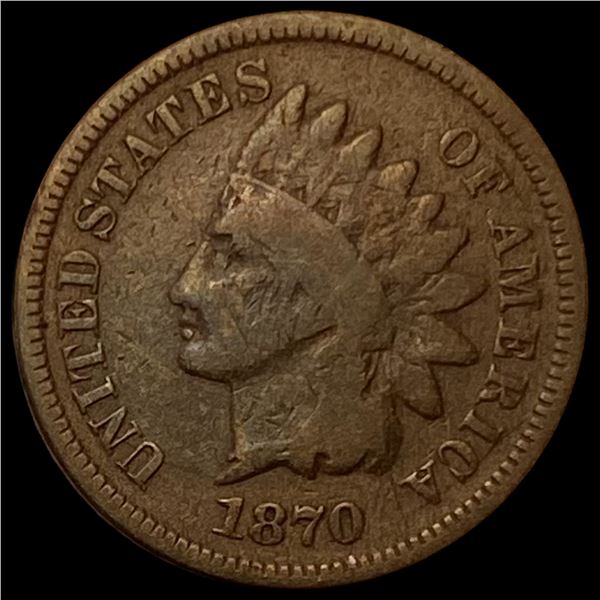1870 Indian Head Cent NICELY CIRCULATED