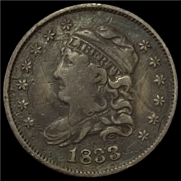 1833 Capped Bust Half Dime LIGHTLY CIRCULATED