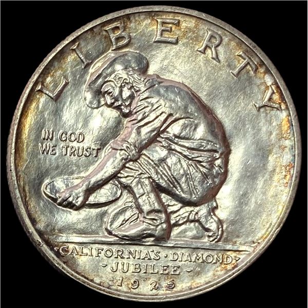 1925-S Silver California Jubilee Half Dollar GEM BU