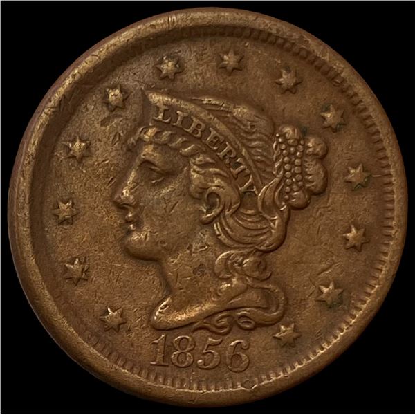 1856 Braided Hair Large Cent CLOSELY UNCIRCULATED