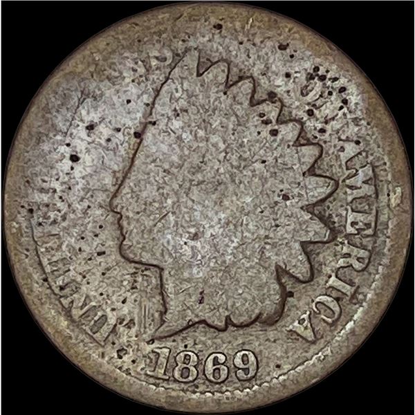 1869 Indian Head Cent NICELY CIRCULATED